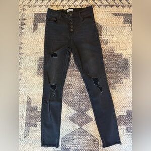 Cello Black Distressed Skinny Jeans